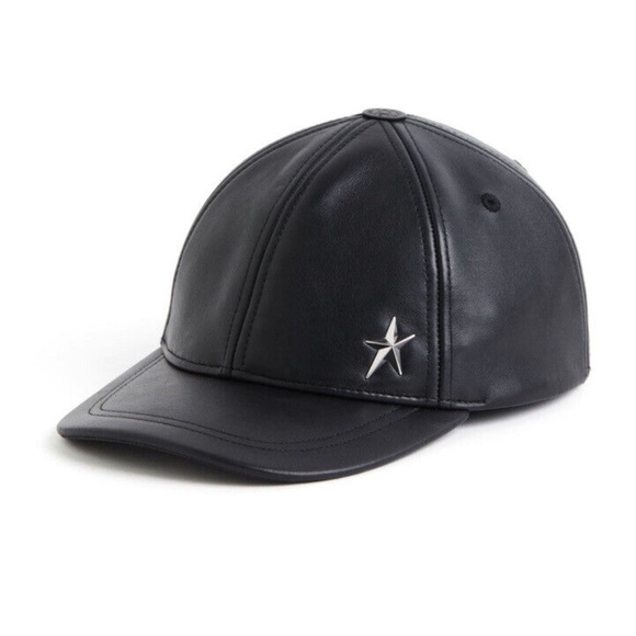 H&M Mugler leather Baseball Cap Size Small